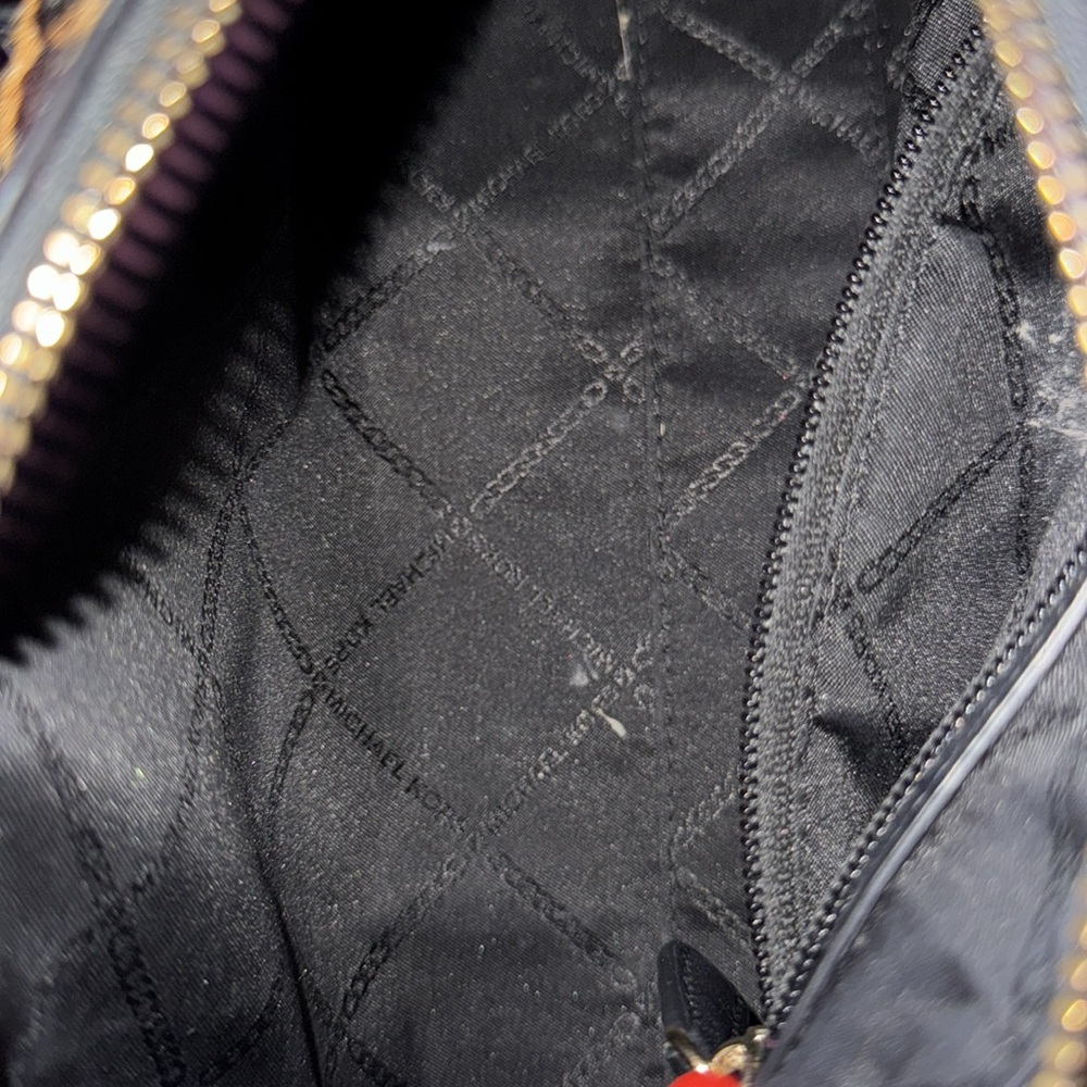 Michael Kors Black and Red Satchel with Bold Design - Picture 2 of 3